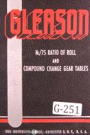 Gleason-Gleason Nc 75 Ratio of Roll Compound Change Gear Tables Manual Year (1929)-Nc 75-Reference-01
